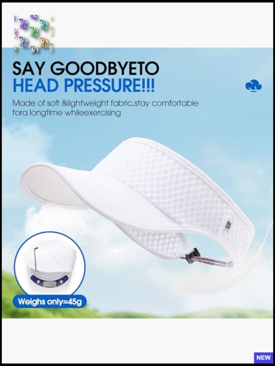 Wide Brim Sun Visor Hat Quick Dry Adjustable Lightweight for Golf Tennis main image 7